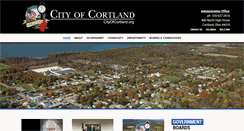 Desktop Screenshot of cityofcortland.org